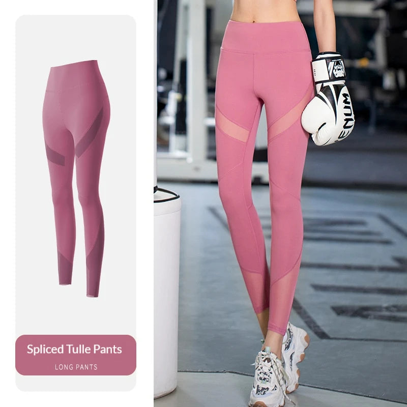 Fashion Design Beauty Back Women Long Sleeve With Thumb Hole Seamless Yoga Sets Yoga Leggings Sets Fashion Sport Fitness Clothes