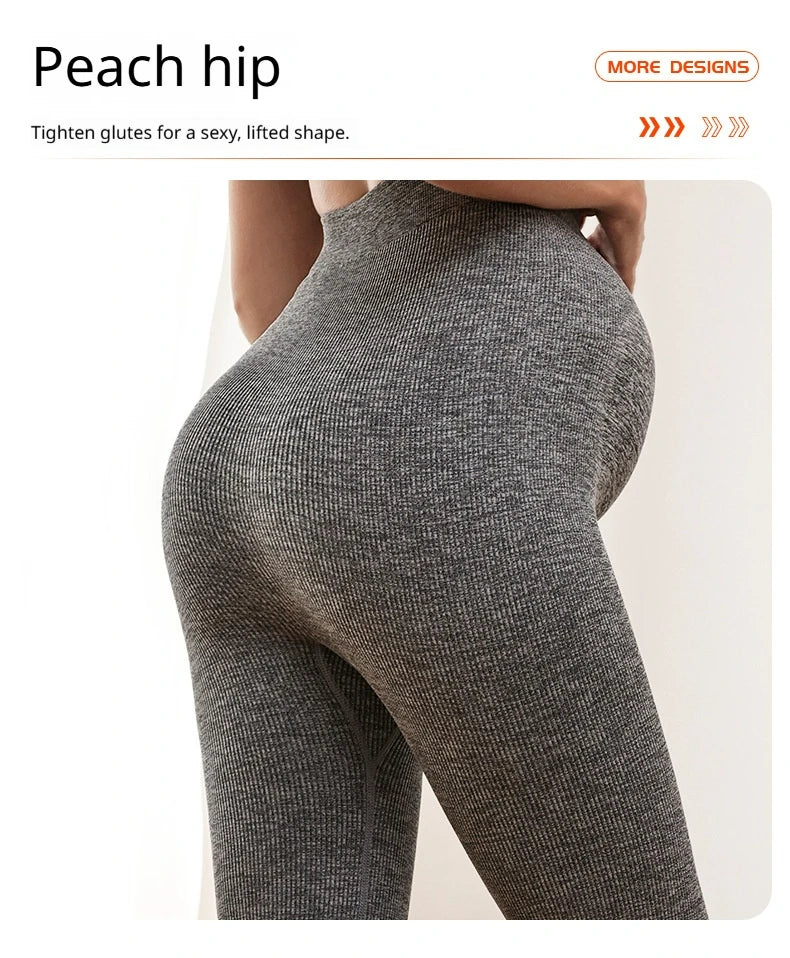 Women's Beautiful Loose Fit Luxury Flowy Maternity Workout Pants Wide Leg Casual Fitness Yoga Elastic High Solid Pattern