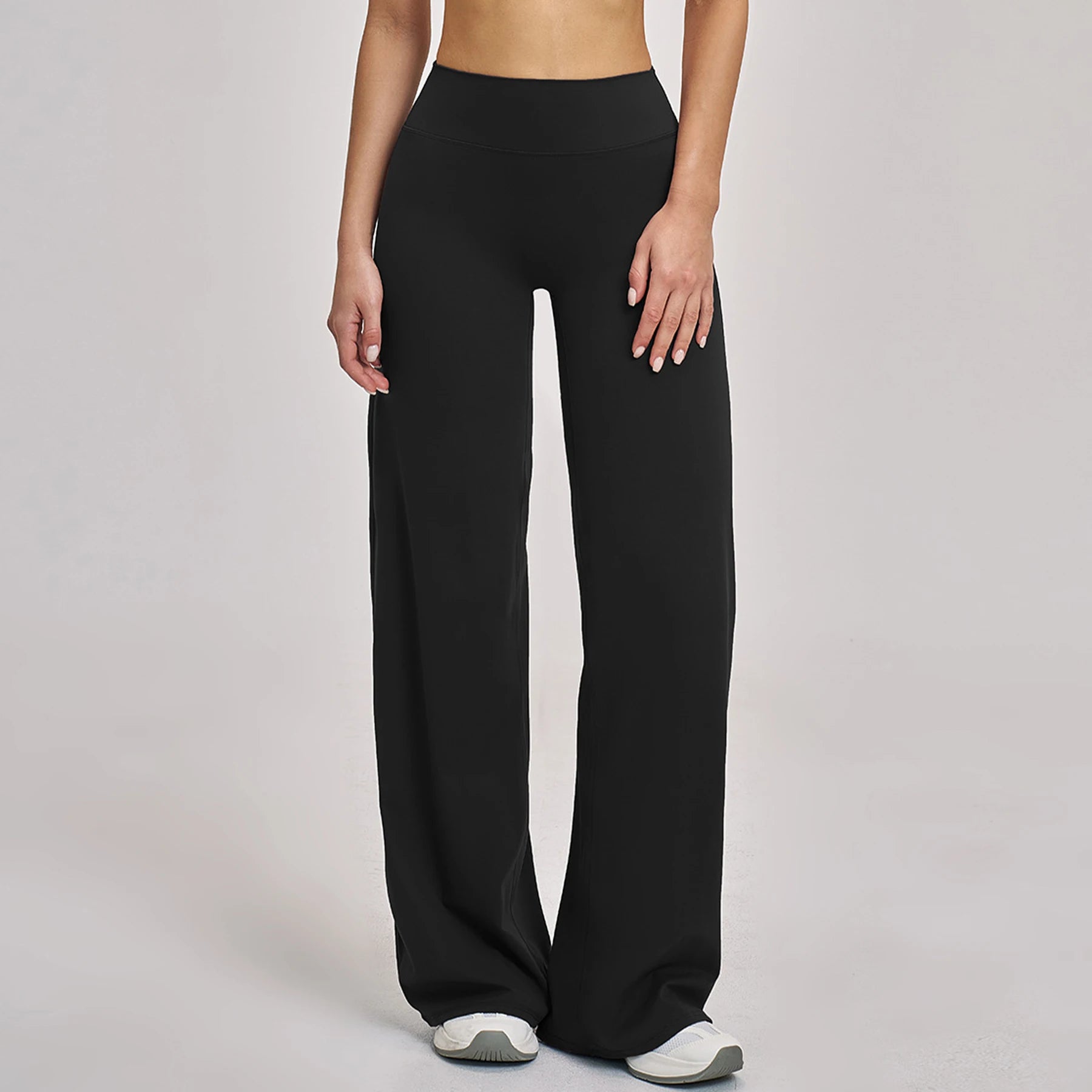 Custom High Stretchy Summer Yoga Set Scrunch Sports Bras Quick Dry High Waist Elastic Flare Pants Workout Running Sportswear