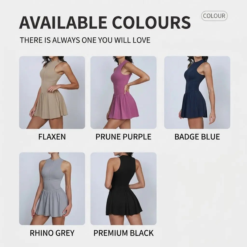 Women Comfort Soft Lightweight Quick Dry Tennis Skirt Golf Dress with Pockets Plus Size Custom logo New Style Women's Dresses