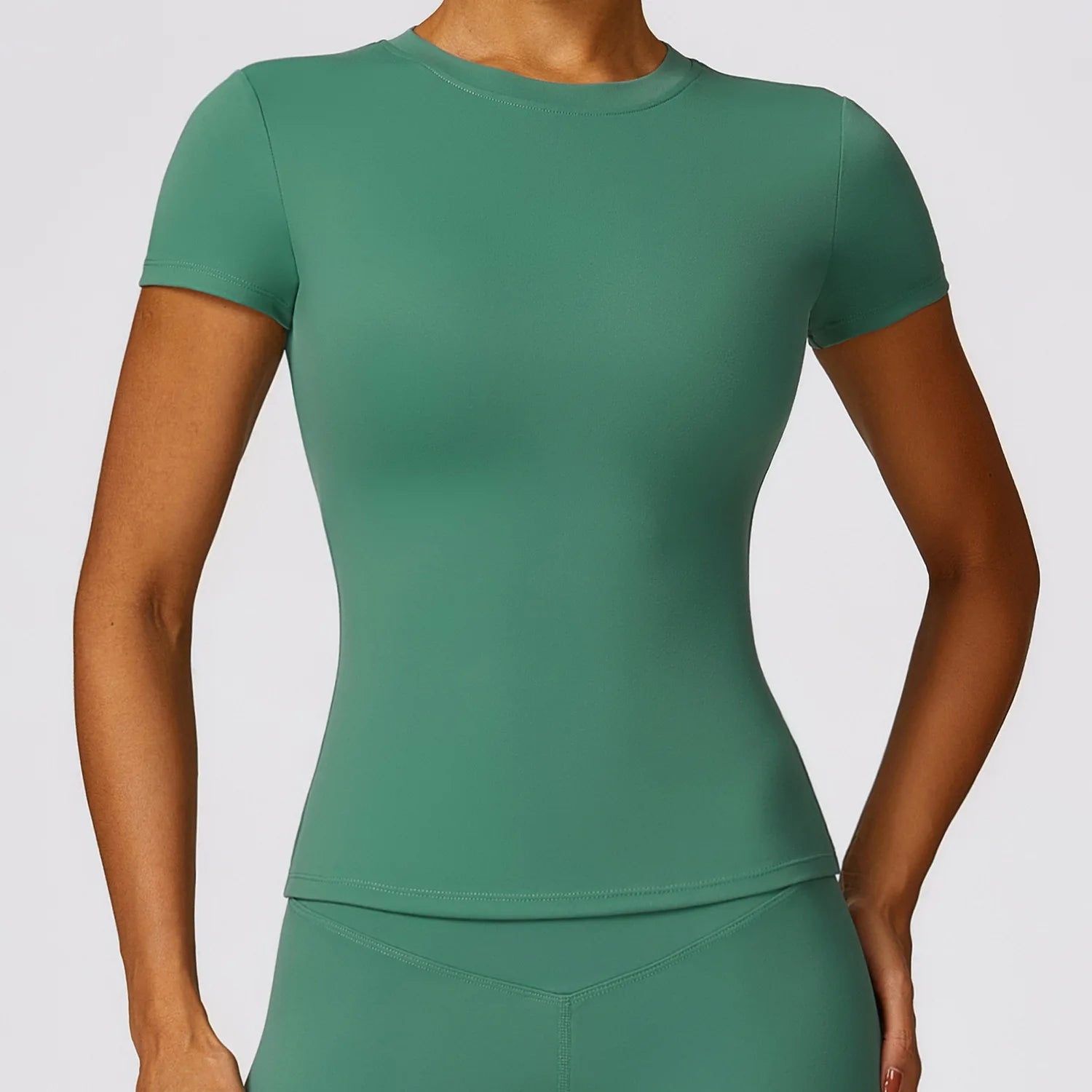 Women's Fashion T-shirt Quick Drying Yoga Wear Short Sleeved Fitness Top Smock Outdoor Running and Jersey Football Custom