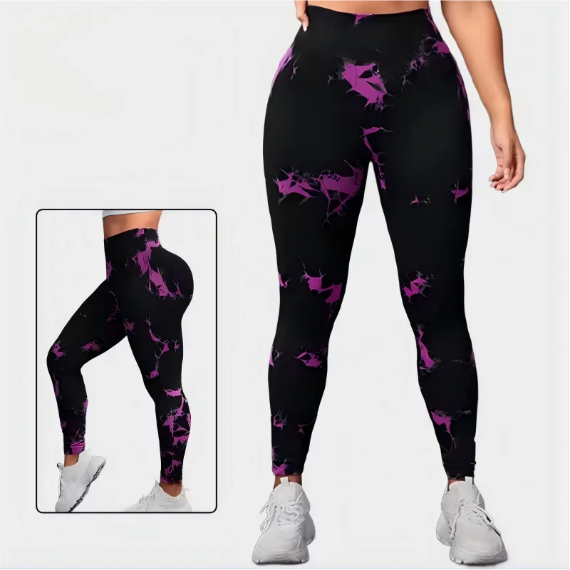 European American Plus-size Yoga Leggings Spandex/Nylon High Quality Yoga Leggings for Women Workout Clothes for Women