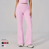 Women's Seamless Comfortable High Waist Tight Sports Pants Color Contrast Naked Feel for Running Fitness Leggings Seamless Pants