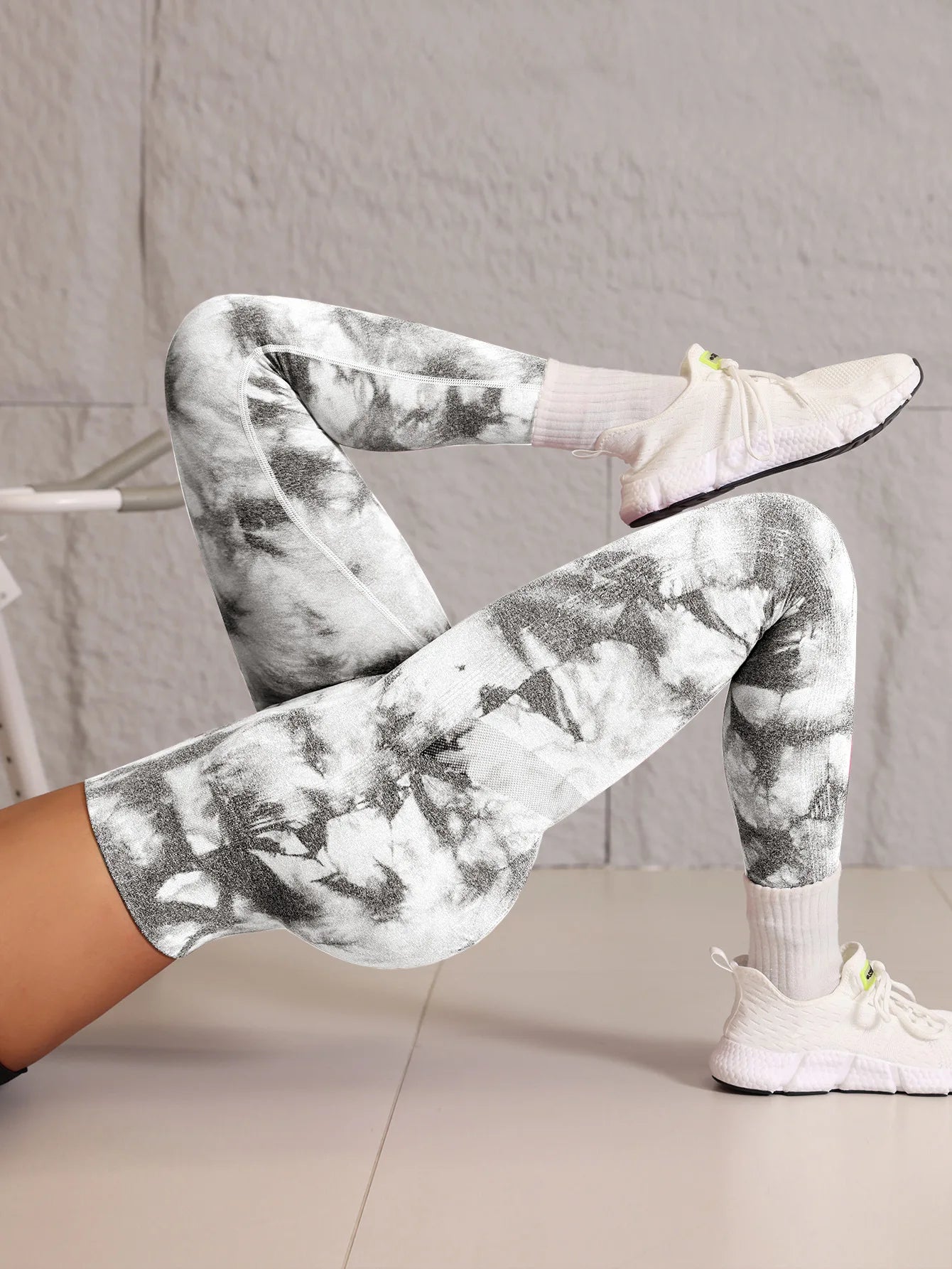 New Tie Dye Seamless High Waisted Workout Gym Fitness Leggings for Women Scrunch Butt Lifting Yoga Gym Athletic Pants