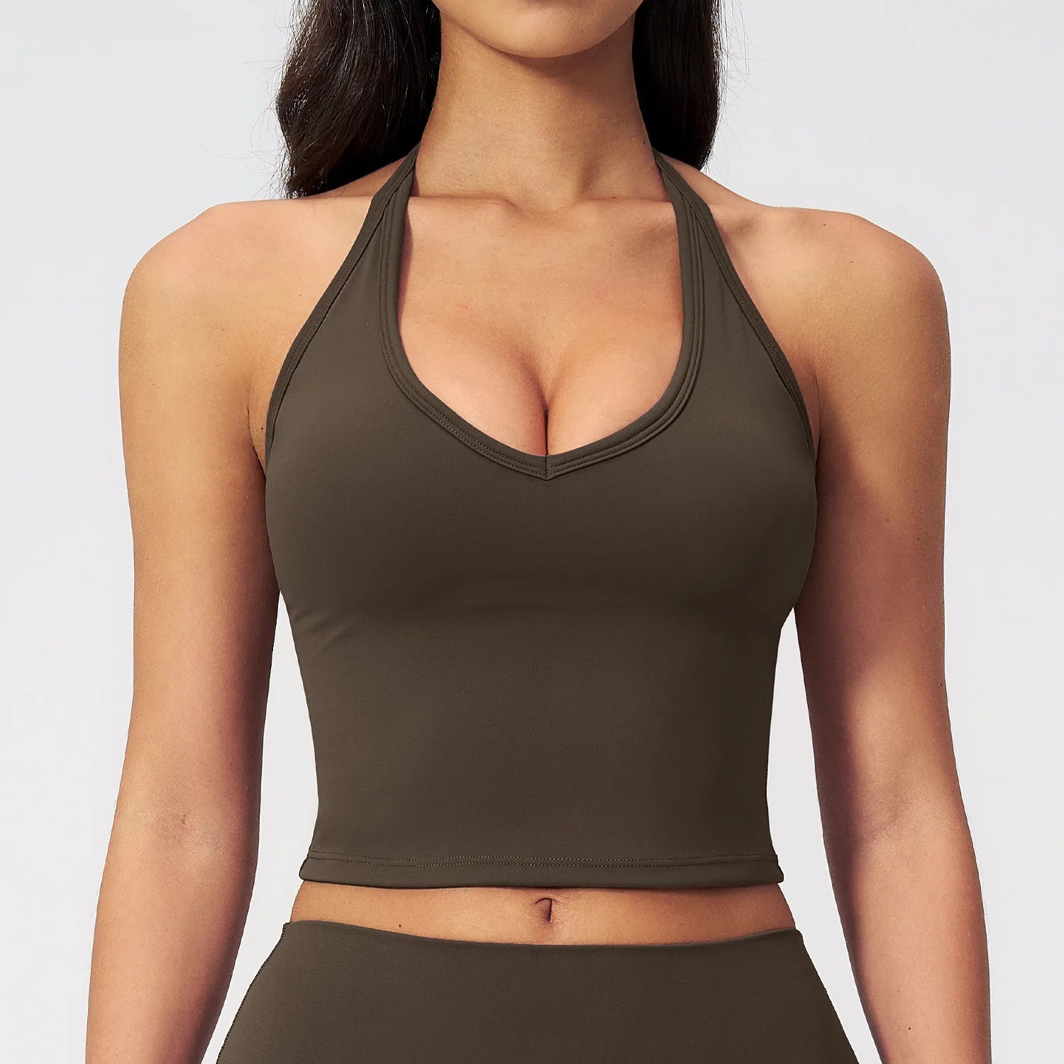 Factory High Stretch Fitness Workout Biker Shorts Sports Gym Wear Women Tank Top Yoga Breathable Folded Flared Leggings Set