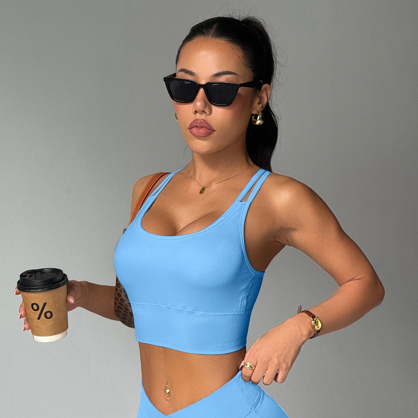 Beautiful Back Spandex Nylon Workout Tops Women's Bra Sports Yoga Bra Breathable Quick Dry Gym Fitness Bra for Women