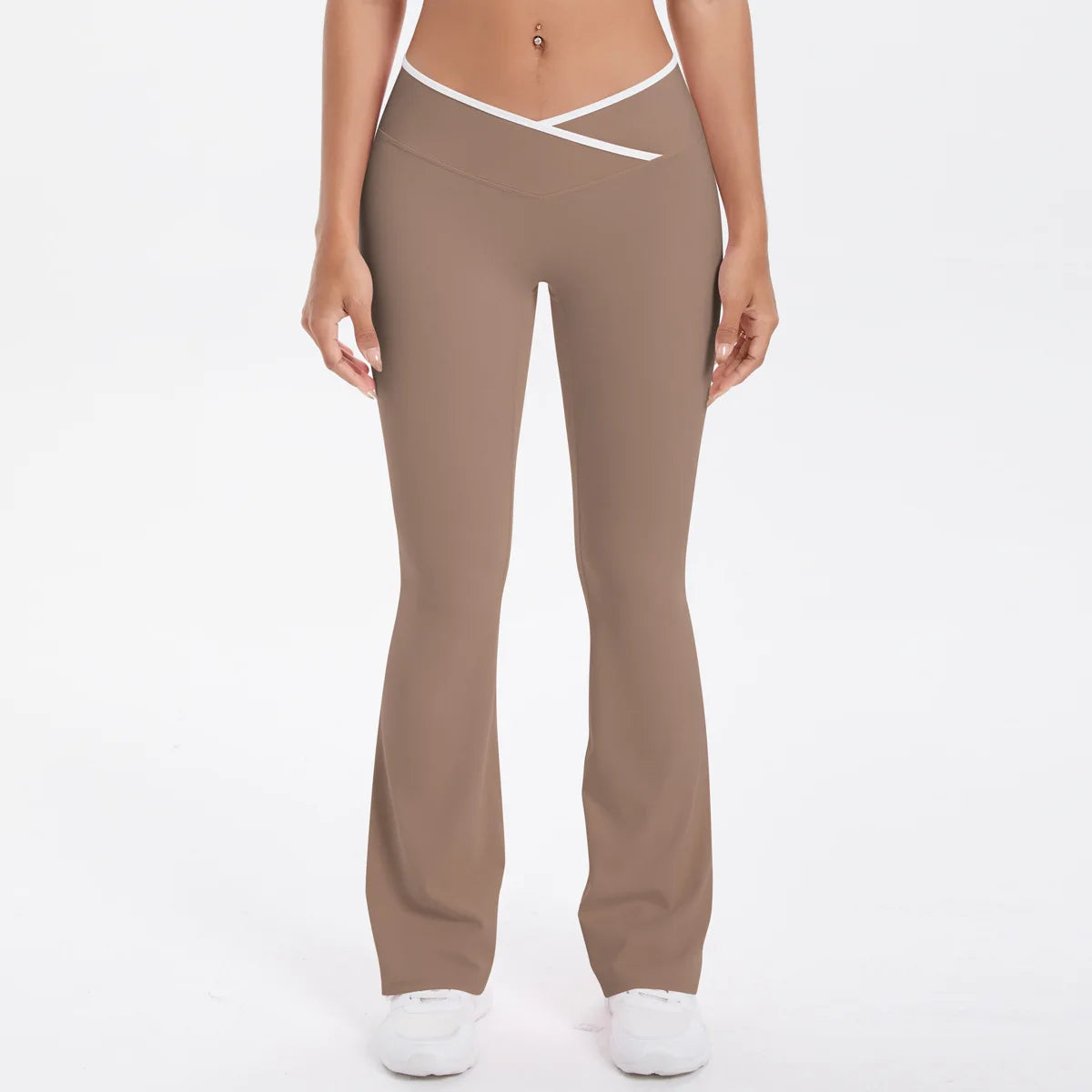 Women's Breathable Workout Shorts Sets Gym Fitness Activewear 3-Piece Set V Shape High Waist Solid Front Logo Yoga