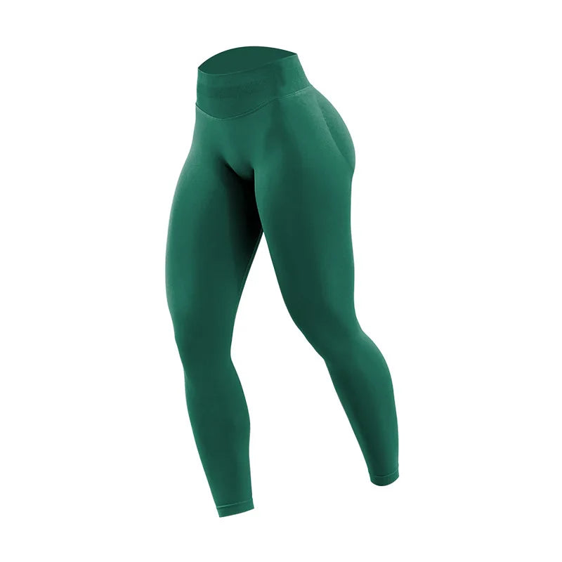 Wholesale Double-sided Danding Solid Seamless High Waisted Women Breathable Fitness Yoga Leggings