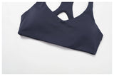 Custom Logo Whosale Eco Friendly Recycled Sport Bra Backless Compression Breathable Sports Bra Tight Active Wear Fitness Apparel