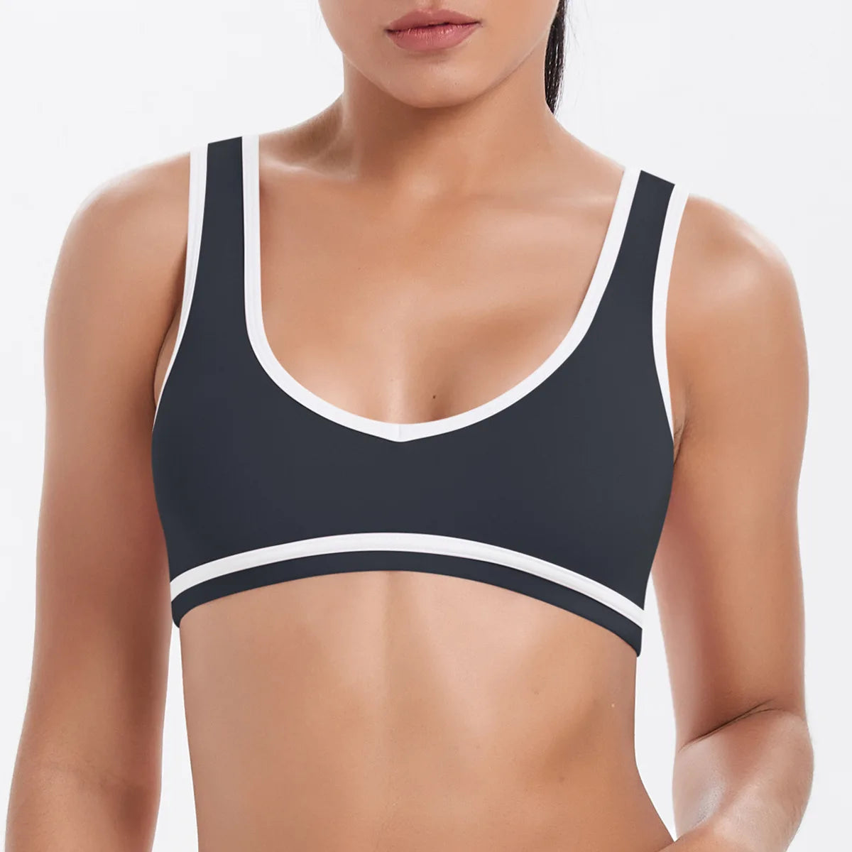 Women's Breathable Workout Shorts Sets Gym Fitness Activewear 3-Piece Set V Shape High Waist Solid Front Logo Yoga