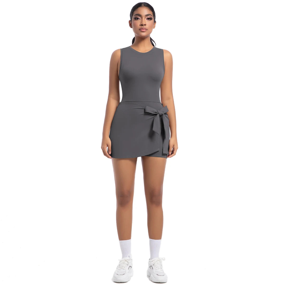 Plus Size Breathable Women's Dresses Wholesale High Stretch Custom Logo Women Fitness Sportswear Short Sleeve