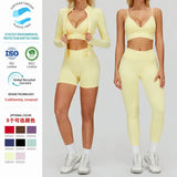 Seamless Workout Set Women Sports Bra Running Shorts Yoga Set Factory  Custom Logo Quick Dry Wholesale Fitness Activewear Set