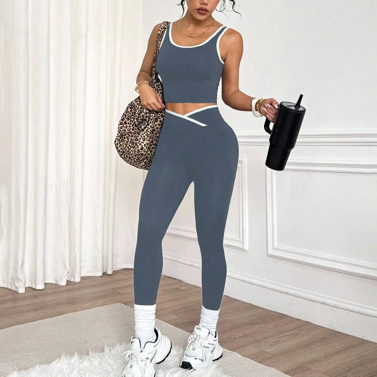 Quick Dry Seamless Nylon Spandex Women Yoga 2-Piece Set Custom High Waist for Butt Lift Sports Bra Leggings Gym Workout