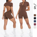 Timee Women's Training Wear Scrunch Butt Shorts Jumpsuits Gym Tight Bodysuits Sweat Suits Spandex/Nylon Breathable