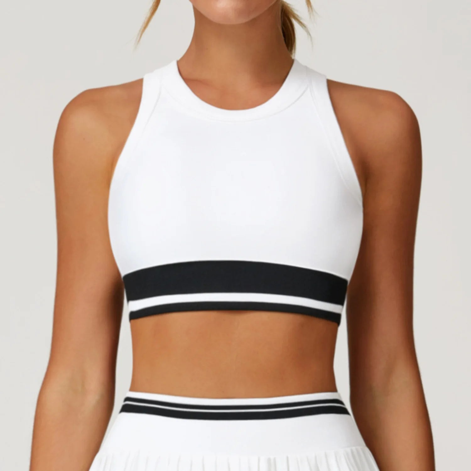 CourtStyle Pleated Tennis Skirt & Tank Set