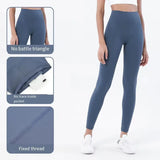 Wholesale Double-sided Danding Solid Seamless High Waisted Women Breathable Fitness Yoga Leggings