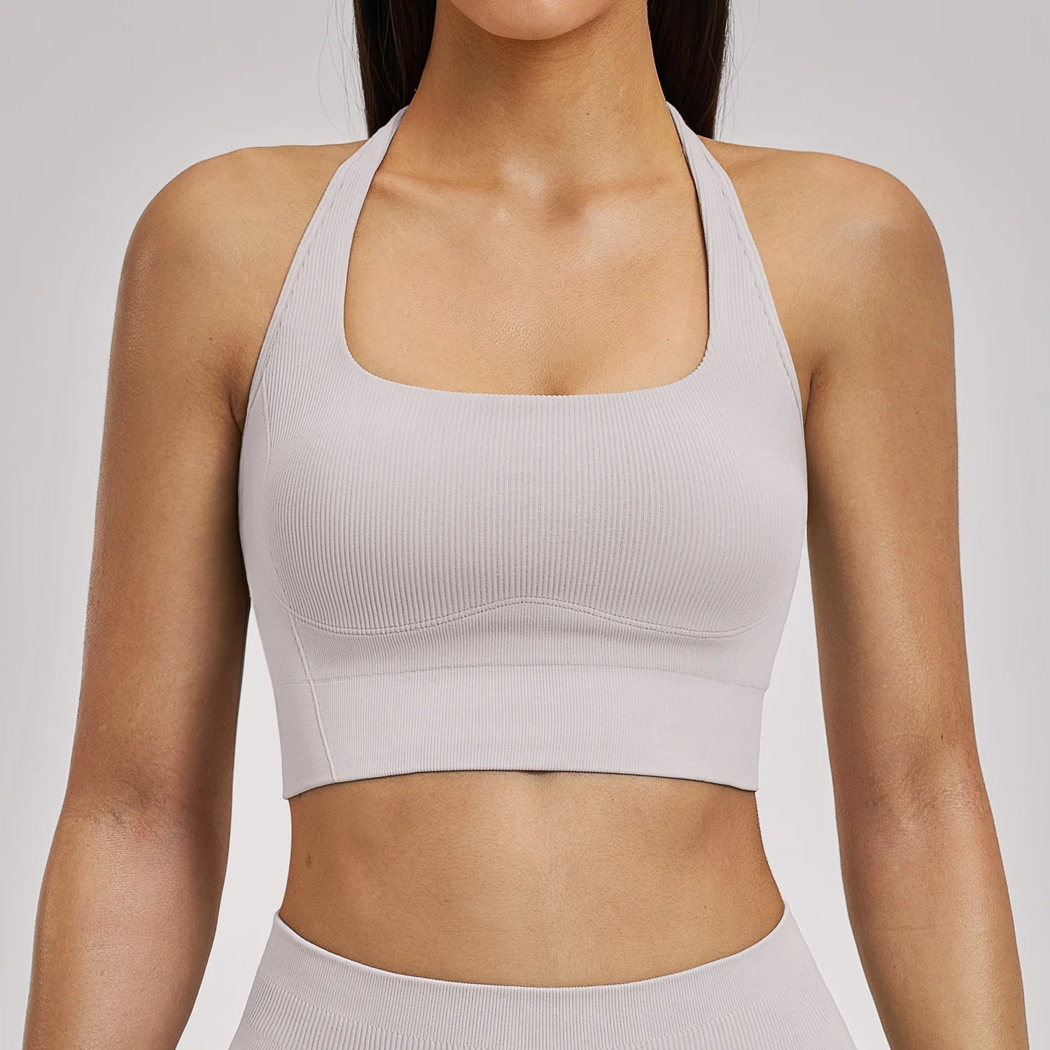 Women's Seamless Solid 5-Piece Yoga Set Breathable High-Waisted Scrunch Workout Leggings Shorts Sportswear Gym Fitness