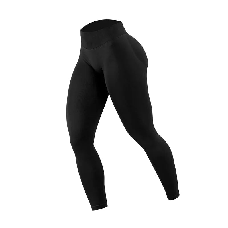 Wholesale Double-sided Danding Solid Seamless High Waisted Women Breathable Fitness Yoga Leggings