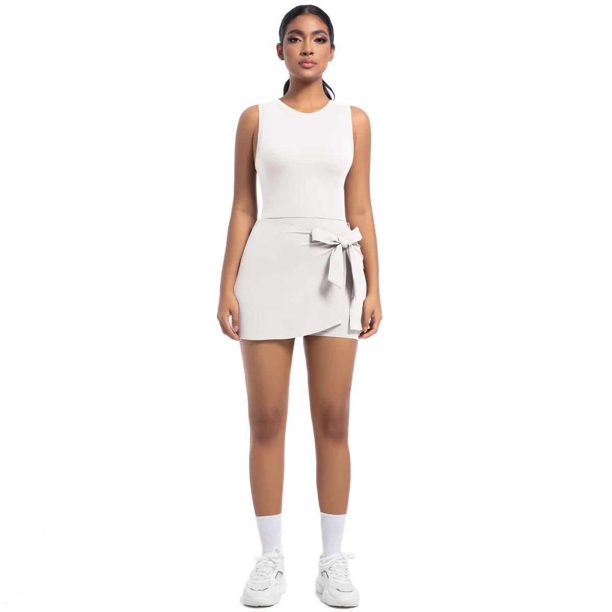 Plus Size Breathable Women's Dresses Wholesale High Stretch Custom Logo Women Fitness Sportswear Short Sleeve