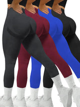Custom Women High Waist Seamless Leggings Scrunch Butt Booty Lifting Yoga Pants Tummy Control Gym Workout Leggings