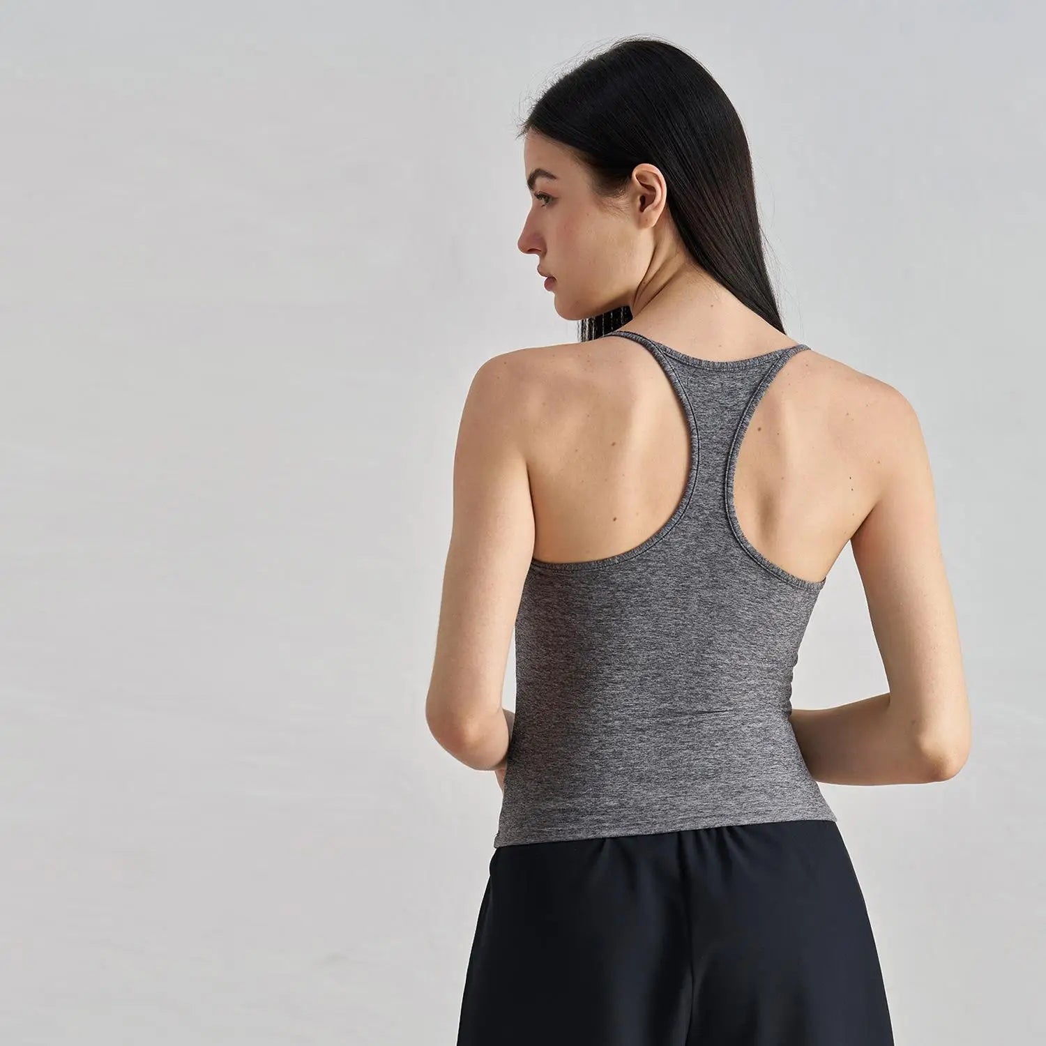 Women Yoga Tank Top Racerback Workout Sports Camisole Slim Fit Crop Top Gym Running Fitness Activewear Custom Logo