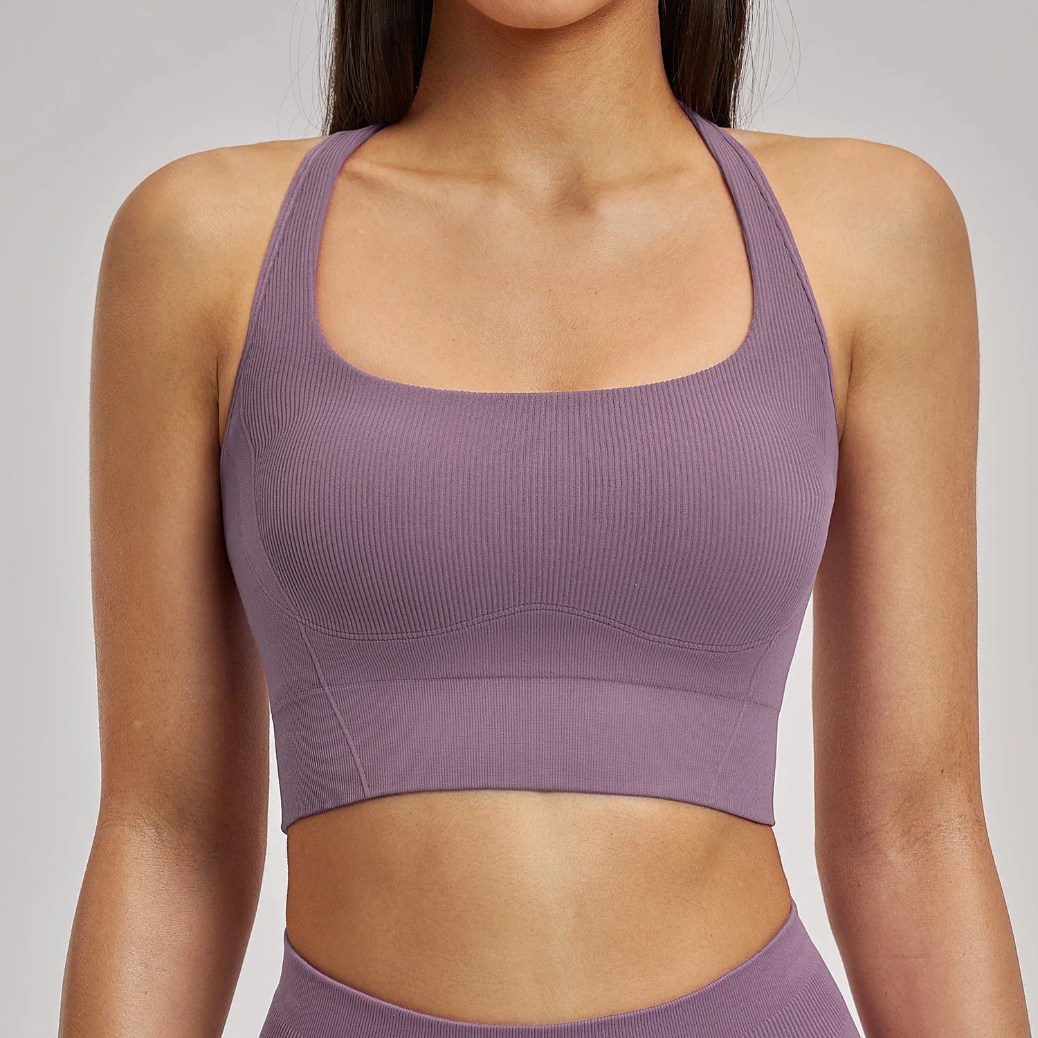 Women's Seamless Solid 5-Piece Yoga Set Breathable High-Waisted Scrunch Workout Leggings Shorts Sportswear Gym Fitness