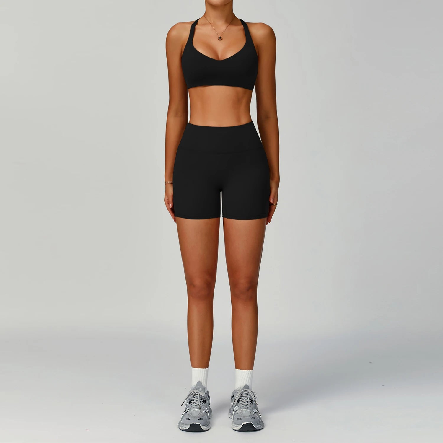 Custom Women's Yoga Set Eco-friendly Recycled High Waist Yoga Leggings Set Tight-fitting Sports Outfit Outdoor Running Set
