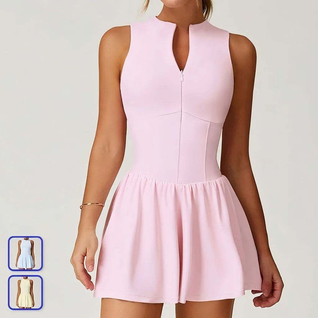 Women Comfort Soft Lightweight Quick Dry Tennis Skirt Golf Dress with Pockets Plus Size Custom logo New Style Women's Dresses