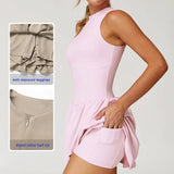 Women Comfort Soft Lightweight Quick Dry Tennis Skirt Golf Dress with Pockets Plus Size Custom logo New Style Women's Dresses