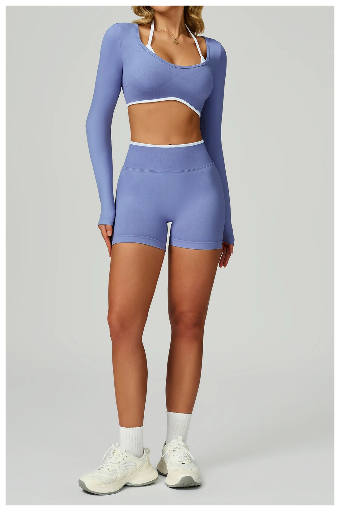 Women Seamless High Waist Yoga Sets Workout Leggings & Fitness Bra Color Blocking Sportswear Suit 2 Piece Gym Yoga Set