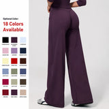 Custom High Waist Full LengthYoga Flare Leggings Compression Fitness Flare Pants Women Butt Lift Sports Gym Yoga Pants