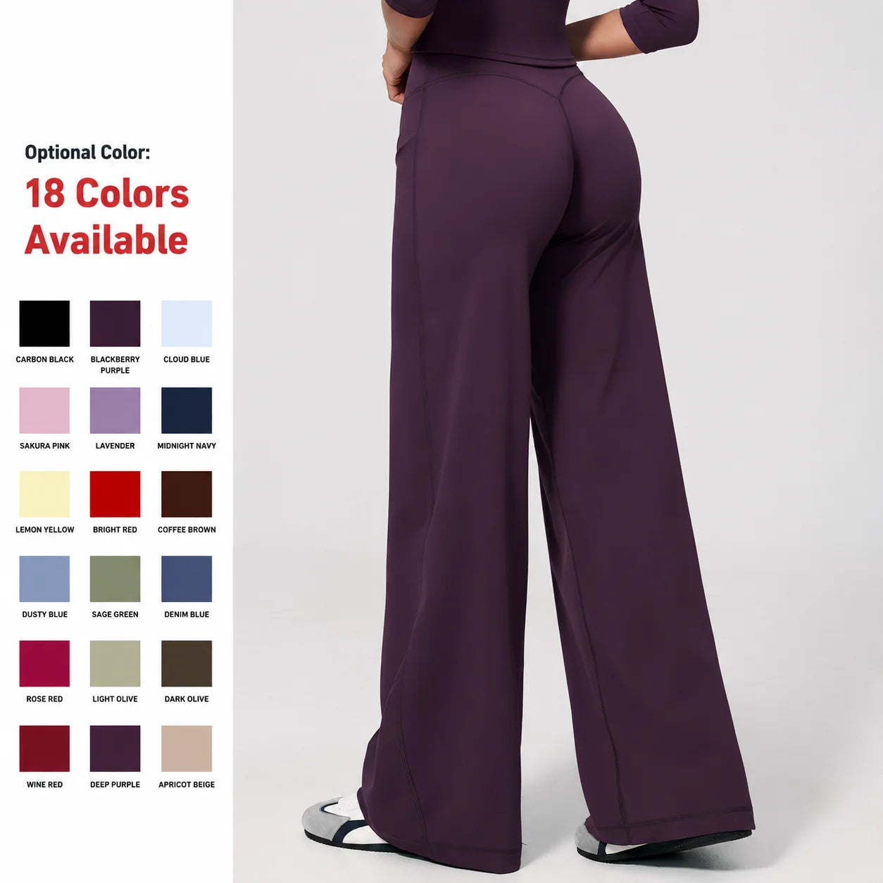 Custom High Waist Full LengthYoga Flare Leggings Compression Fitness Flare Pants Women Butt Lift Sports Gym Yoga Pants