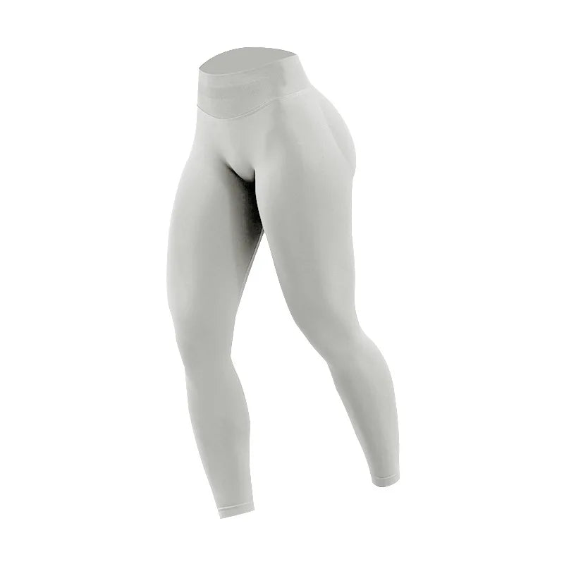 Wholesale Double-sided Danding Solid Seamless High Waisted Women Breathable Fitness Yoga Leggings