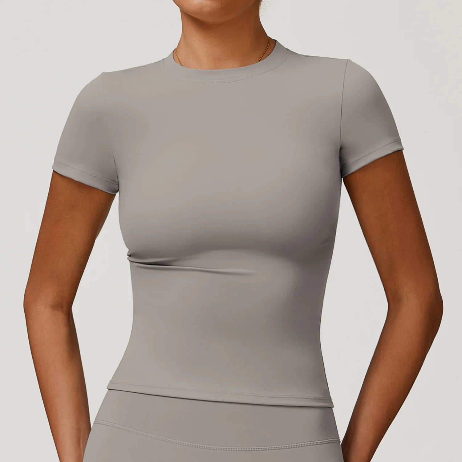 Women's Fashion T-shirt Quick Drying Yoga Wear Short Sleeved Fitness Top Smock Outdoor Running and Jersey Football Custom