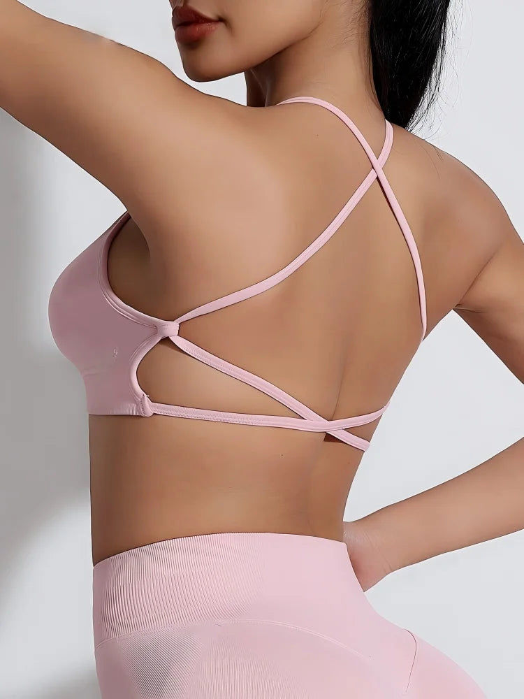 Women's Seamless Workout Tank Top Sports Bra New Arrival Wholesale Custom Logo Best Fitted Compression Yoga Bra Breathable