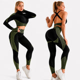 Seamless Fitness Clothing Factory Clothing Yoga Jackets Workout Clothing Sport Outfit Wear Gym Fitness Set for Women Custom Logo