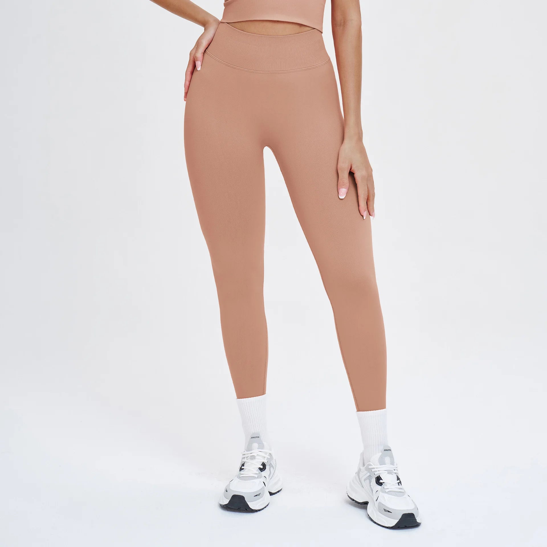 Custom Logo Women's XXL Strapless Fitness Legging Compression Stretchy Soft Comfort Quick Drying Butt Lifting Leggings