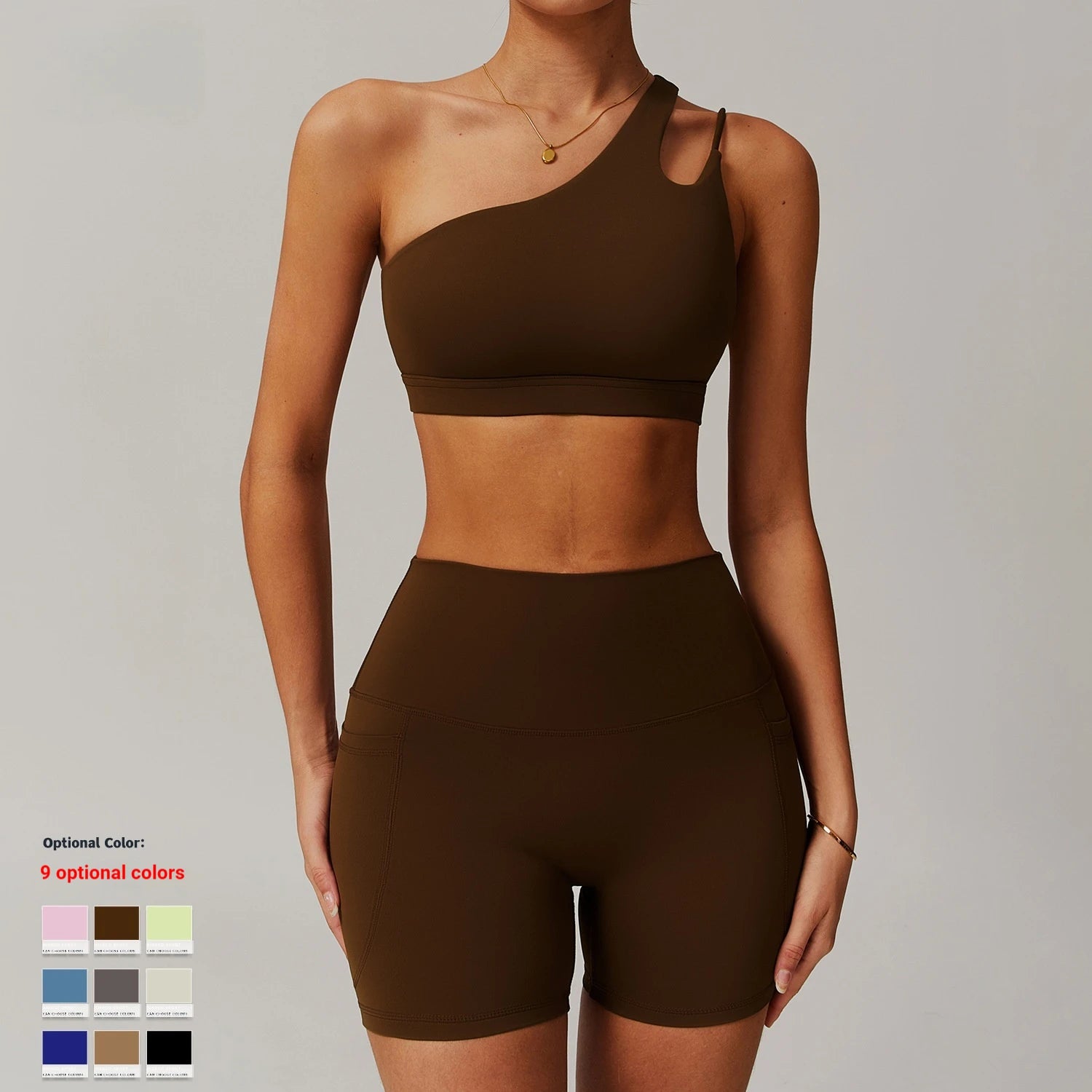 Tummy Control Workout Outfit Wholesale Women's Breathable Cloud Fabric Yoga Set Cutout Sports Bra High Waist Leggings