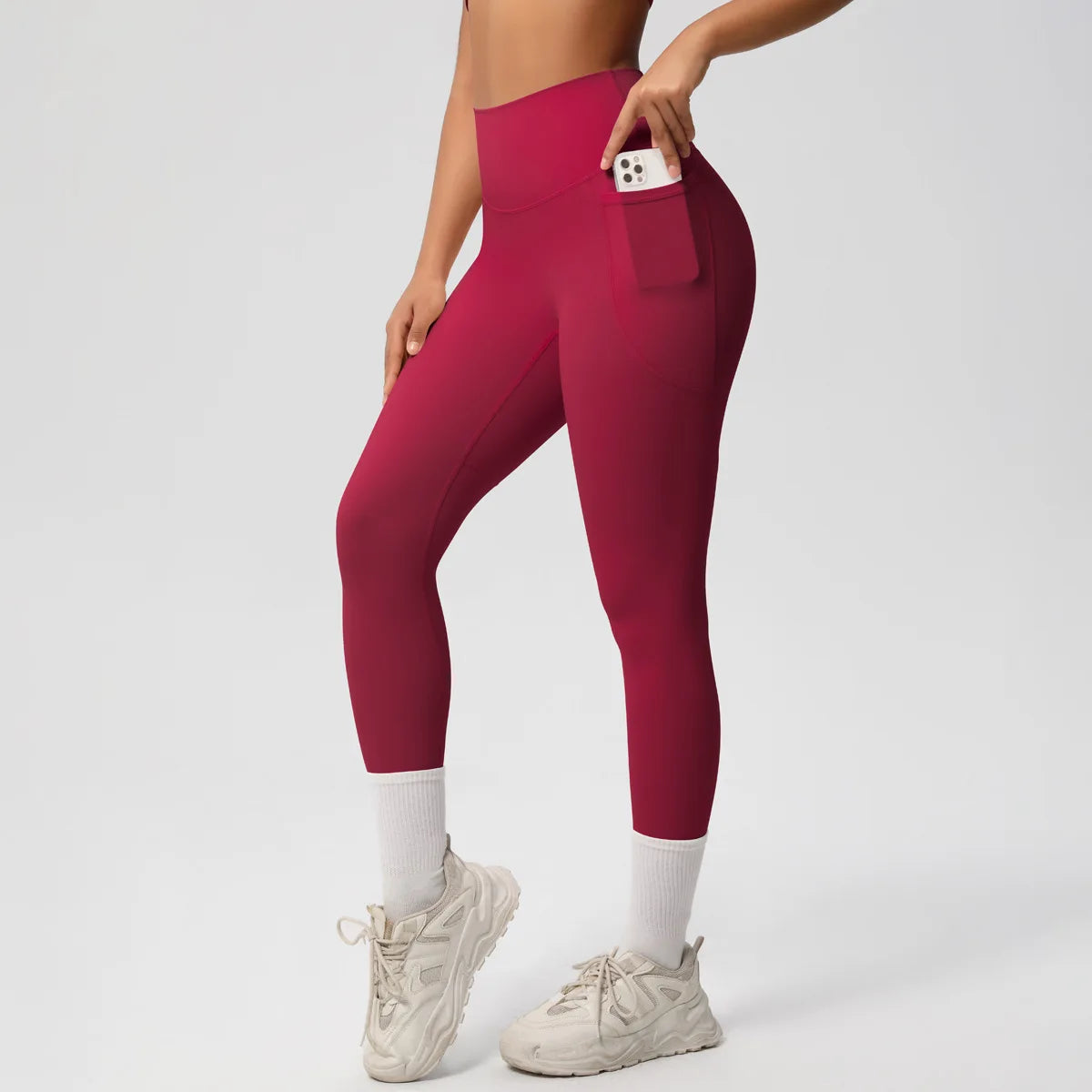 Wholesale Seamless Yoga Leggings High Waist Push up Sport Gym Apparel for Women Female Butt Scrunch Workout Legging with Pocket