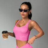 Beautiful Back Spandex Nylon Workout Tops Women's Bra Sports Yoga Bra Breathable Quick Dry Gym Fitness Bra for Women