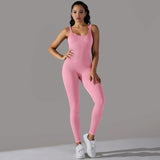 Fast Dry Four-Way Stretch Bodysuit Women  Sexy Peach Butt Lift Yoga Fitness Beauty Back Gym Sports One Piece  Jumpsuit Elastic
