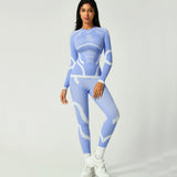 Seamless Ski Base Layer Set Women Thermal Underwear Long Sleeve Compression Snowboard Sportswear Set Custom Logo