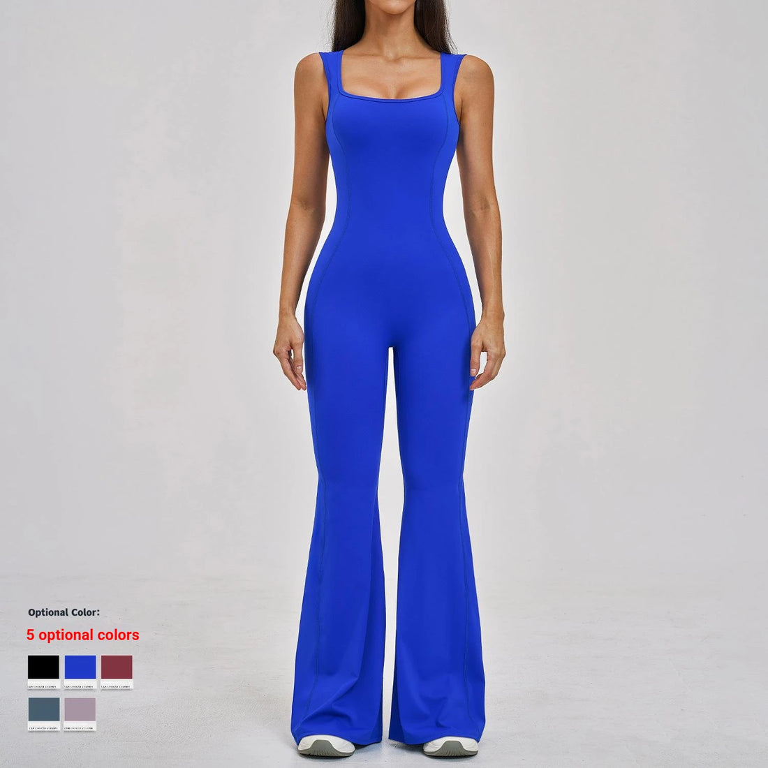 Sexy Sleeveless Yoga Jumpsuit Breathable Gym Wear Sports Rompers Workout Bodysuit 1 Piece Gym Fitness Flare Leggings Bodysuit