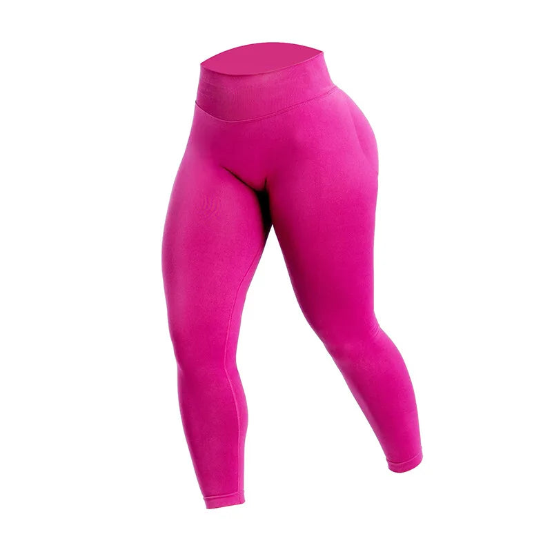 Wholesale Double-sided Danding Solid Seamless High Waisted Women Breathable Fitness Yoga Leggings