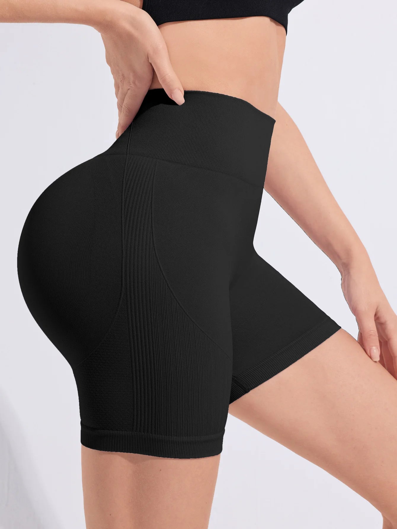 Custom Women High Waist Tummy Control Butt Lifting Yoga Shorts Fitness Wear Running Breathable Quick Dry Gym Workout Essentials