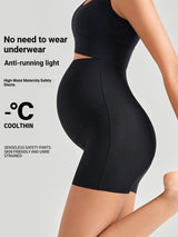 Custom LOGO Maternity Yoga Shorts High Waist Over the Belly PregnancyBiker Shorts Soft Stretch Workout Activewear