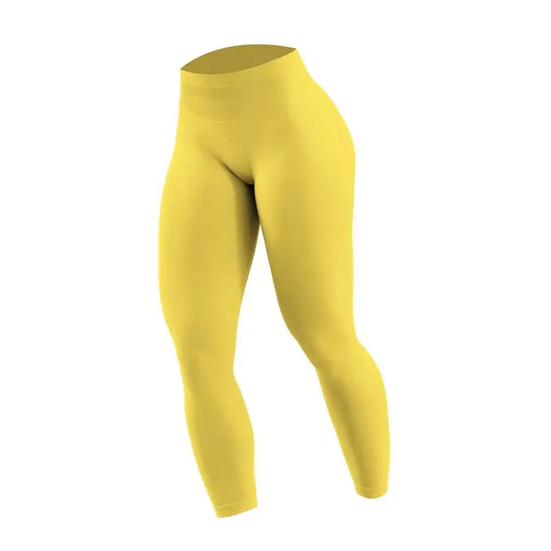 Wholesale Double-sided Danding Solid Seamless High Waisted Women Breathable Fitness Yoga Leggings