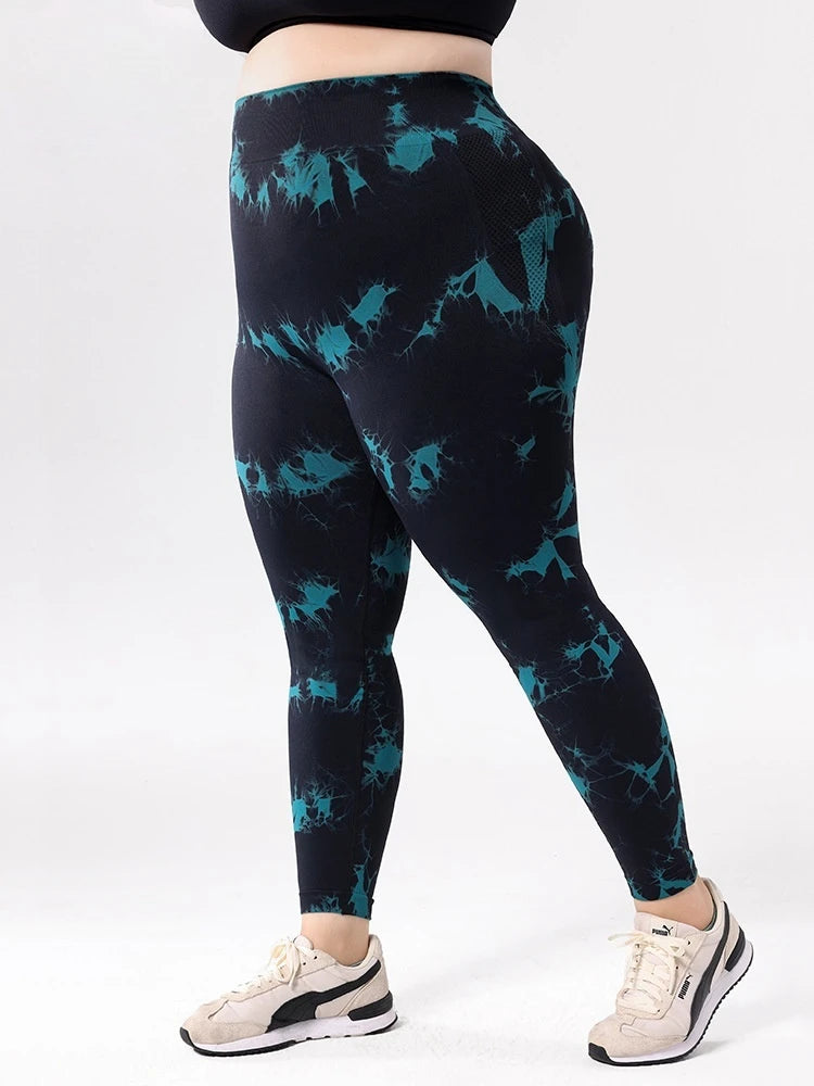 European American Plus-size Yoga Leggings Spandex/Nylon High Quality Yoga Leggings for Women Workout Clothes for Women