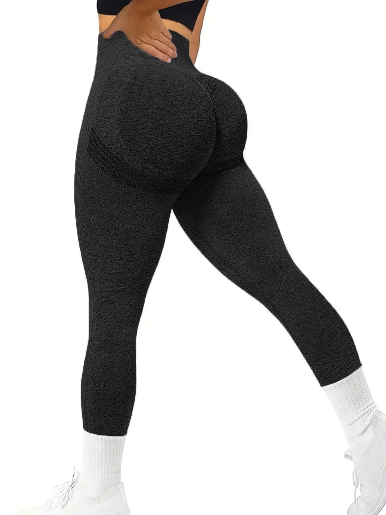 Custom Women High Waist Seamless Leggings Scrunch Butt Booty Lifting Yoga Pants Tummy Control Gym Workout Leggings