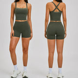 Wholesale Breathable Gym Fitness Sets Naked Feel Seamless Compression Yoga Apparel Workout Sportswear Women Factory Yoga Suit